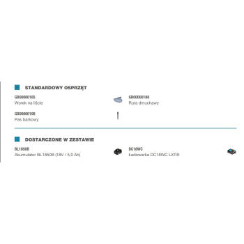 DUB187T001 DMUCHAWA/ODKURZACZ Makita
